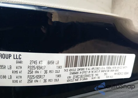 2014 Chrysler Town & Country Touring from USA, damaged, VIN 2C4RC1BG1ER445178